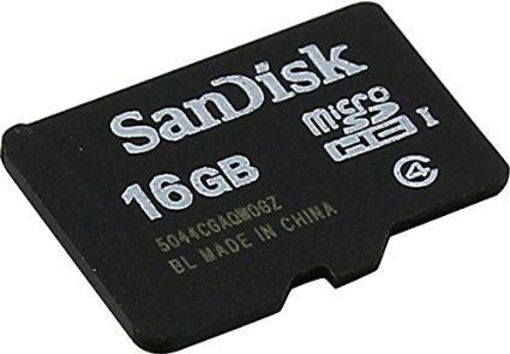 Picture of SanDisk 16GB micro SDHC Memory Card Class 4 (SDSDQM-016G-B35) 