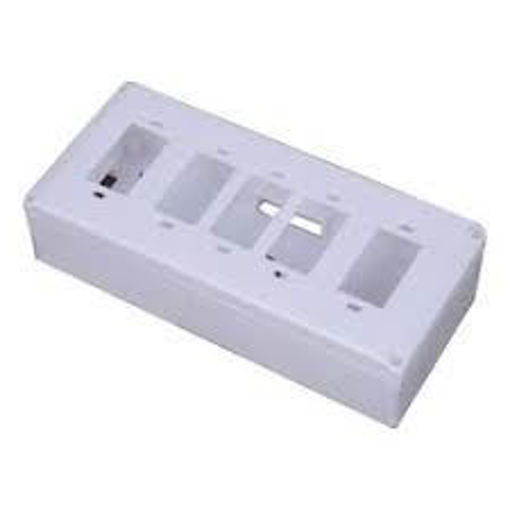 Picture of five way Pvc Electrical gang box