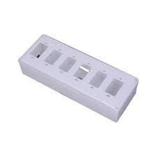 Picture of six -6 way Pvc Electrical gang box