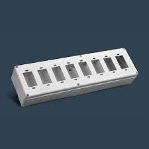 Picture of Eight way Pvc Electrical gang box