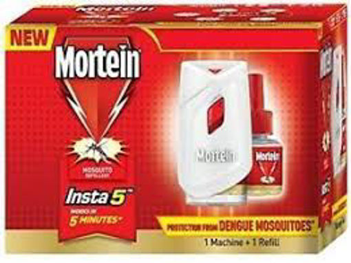 Picture of Mortein FASTER DENGUE PROTECTION insta Works IN 5 MINUTEs 1 MACHINE & 1 Liquid REFILL(45ml) box