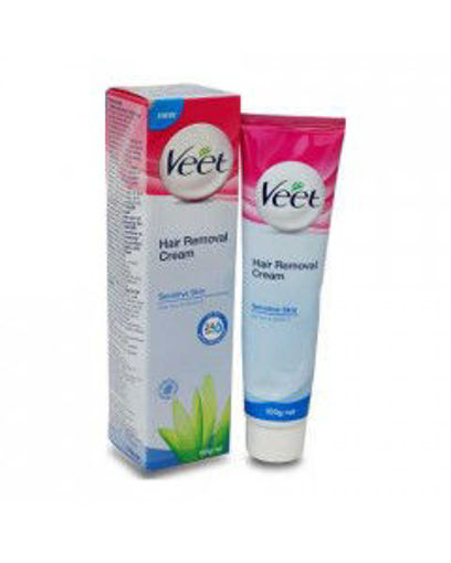 Picture of (100g) Veet Hair Removal Cream Sensitive Skin 5IN1 Skin BENEFITS