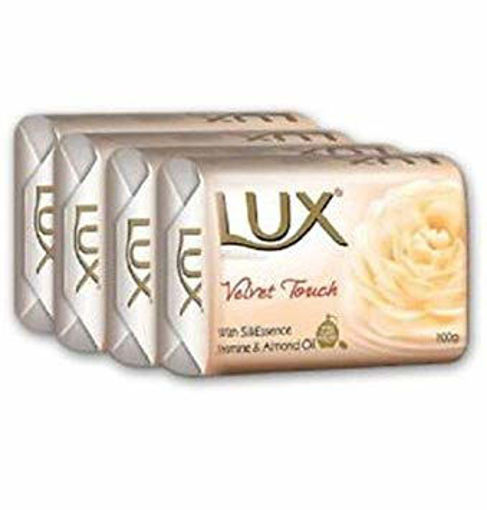 Picture of Lux Soap Velvet Glow - 4X100g + 1X100g Free = 500g (Pack Of 5Pc)