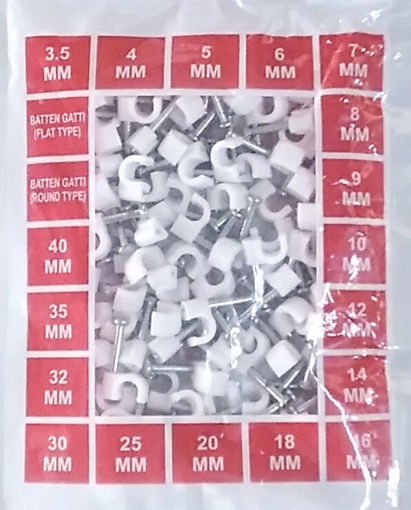 Picture of 4mm wire clip / circle cable clips (100pc)