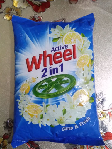 Picture of Wheel Active 2 in1 Clean & Fresh Detergent Powder (1kg) Pouch