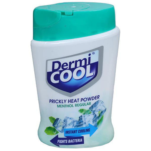 Picture of DermiCool Prickly Heat Powder, Menthol Regular (50g)