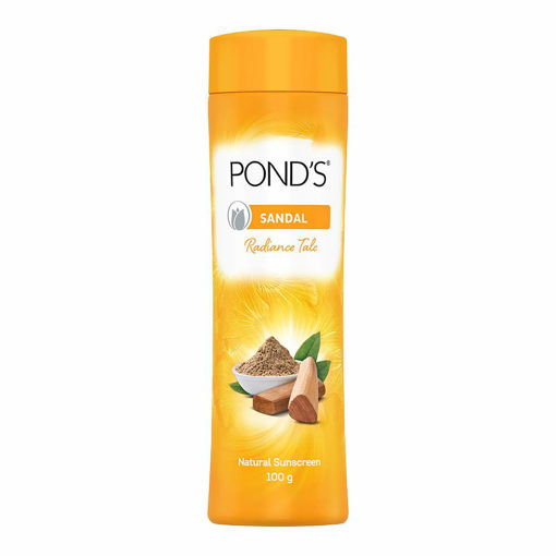 Picture of PONDS Sandal Radiance Talc Powder (100g) FREE 2 Unit of White Beauty Cream