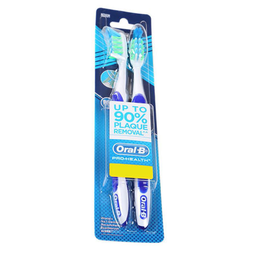 Picture of Oral-b Pro Health ANTI-PLAQUE UP TO 90% PLAQUE REMOVAL CRISSCROSS Toothbrush (Pack of 2)