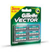 Picture of Gillette Vector Plus Manual Shaving Razor Blades (Cartridge) - (6N) Pack