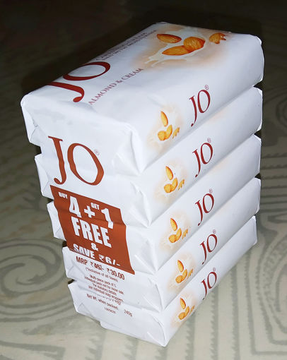 Picture of Jo Soap Almond and Cream - 48gX5 = 240g (Pack of 5)