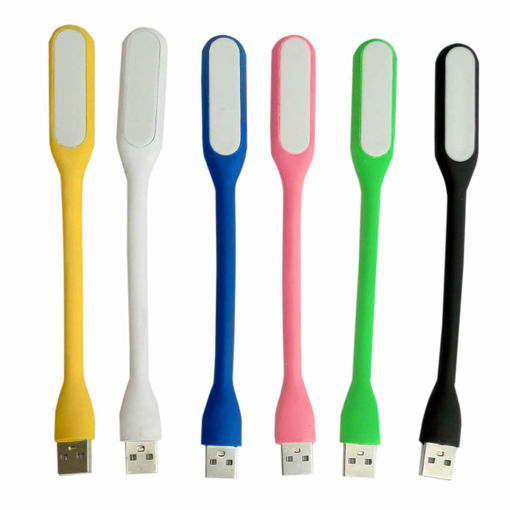 Picture of Mini Bendable USB LED Lamp Portable Keyboard USB Light for Macbook Ultrabook Notebook Laptop,Power Bank Adapter Wall/Car Charger (Set of 4)