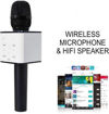 Picture of WIRELESSS Q7 With Collar Mic Bluetooth Microphone Recording Condenser Handheld Microphone Stand With Bluetooth Speaker Audio Recording For Cellphone Karaoke Mike For Singing Microphone (