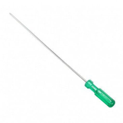Picture of Taparia 833 Steel Size (4X200mm) Flat Tip Screw Driver (Green and Silver)