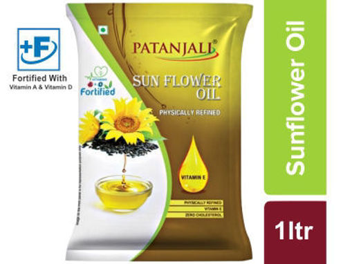 Picture of PATANJALI SUNFLOWER OIL 910g (1 LTR) (POUCH)