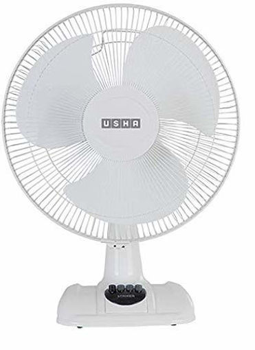 Picture of Usha Striker Hi-Speed Sweep 400 mm 3 Blades Table Fan (White) With 2 Year Warranty