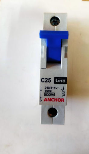 Picture of Anchor Single Pole mcb, C25KA