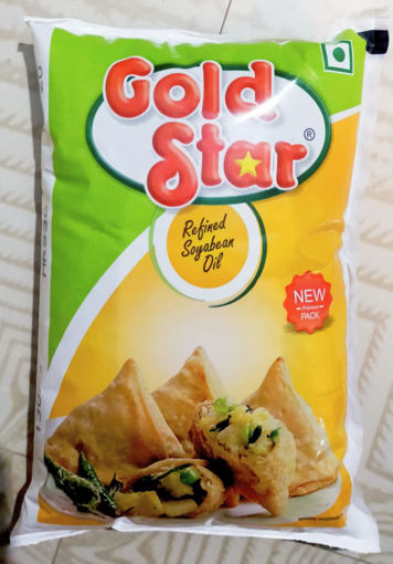 Picture of Gold Star Refined Soyabean Oil 905g (1L) Pouch