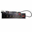 Picture of 6+1 PVC Model Electrical 6 Sockets and 1 Switch Surge Protector Spike Strip Guard Extension Cord / Board for Computer with 3 m Wire , Black