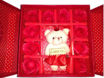 Picture of ROSE CART Artificial Flower, Showpiece, Soft Toy Gift Set, teddy rose Set