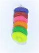 Picture of Round Nylon Plastic Scrubber - Multicolor, Used For Floor and Tile Cleaning and Also For Bath
