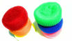 Picture of Round Nylon Plastic Scrubber - Multicolor, Used For Floor and Tile Cleaning and Also For Bath
