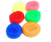 Picture of Round Nylon Plastic Scrubber - Multicolor, Used For Floor and Tile Cleaning and Also For Bath