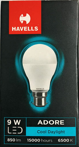 Picture of Havells 9-Watts B22 LED Cool Day Light Lamp With 1 Year Warranty