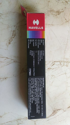 Picture of Havells Sparkline Bright White 0.5 w Led Torch With Battery