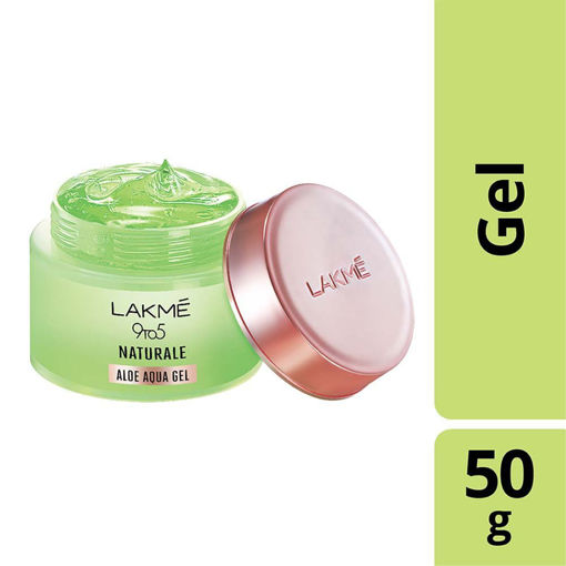 Picture of Lakme 9 To 5 Naturale Aloe Aqua Gel- Non Sticky, Lightweight Gel That Soothes And Hydrates Skin, 50 g