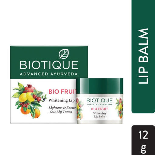 Picture of biotique bio fruit whitening lip balm 12g