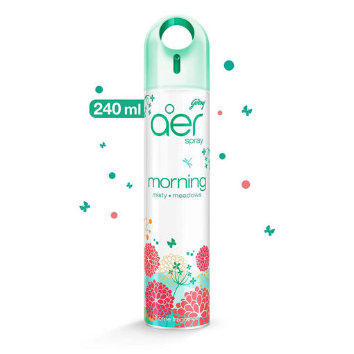 Picture of Godrej aer spray, Home & Office Air Freshener - Morning Misty Meadows (240 ml)