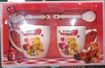 Picture of Coffee Mug Set with Spoon and Teddy Bear in Red and White Color for Valentines Day Gift for Him Or Her, Birthday Gift, Coffee Mug