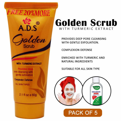 Picture of ADS Golden Facial Face Scrub, 60g