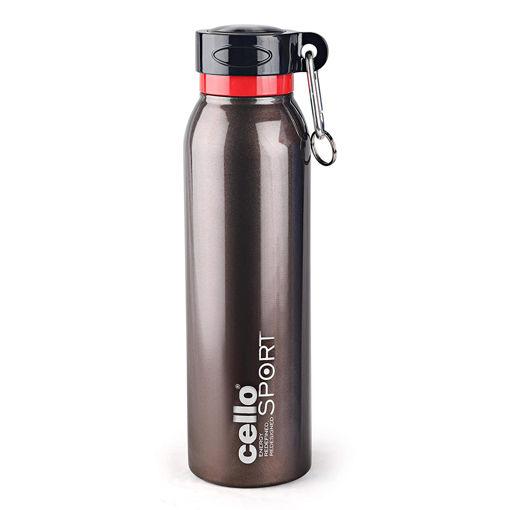 Picture of Cello Beatle Stainless Steel Flask, Double Walled, 850 ml, Brown