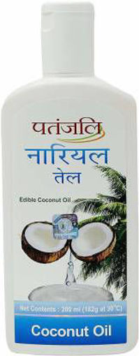 Picture of PATANJALI Coconut, Nariyal Oil 182g (200ml) Bottle