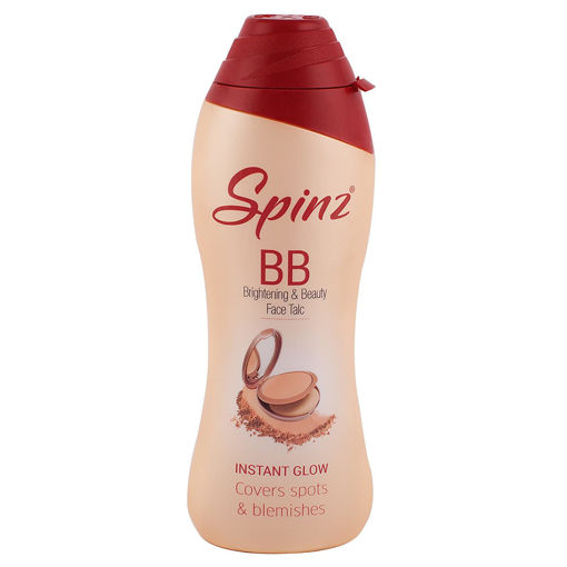 Picture of Spinz BB Talc, instant glow cover spots & blemishes 80g