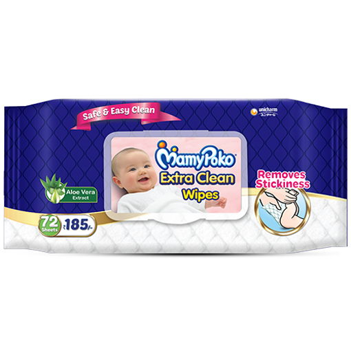 Picture of MamyPoko Extra clean Wipes 72 sheet