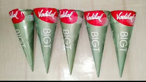Picture of vadilal BIGT choco vanilla ice cream Cones, 110ml