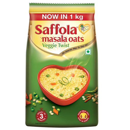 Picture of Saffola Masala Oats Veggie Twist, 1kg