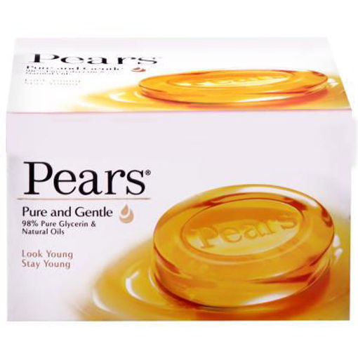 Picture of Pears Pure & Gentle Soap with Natural Oils 125 g (Pack of 3)