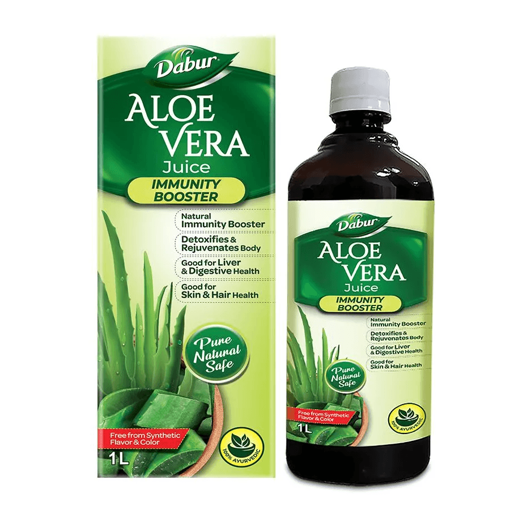 Picture of Dabur Aloe Vera Juice - 100% Ayurvedic, 1 L