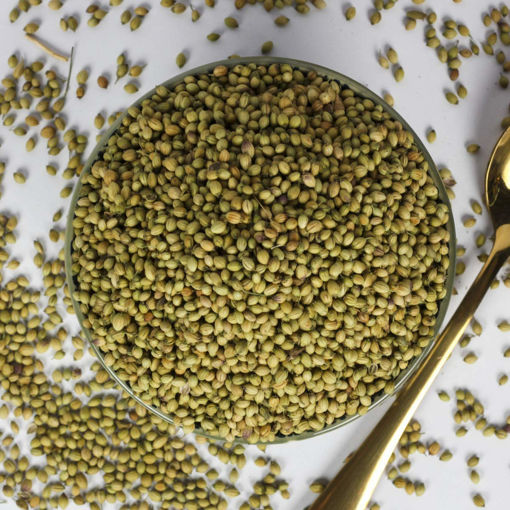 Picture of Masala Coriander Seeds, khada dhana,| Dhaniya Seeds | Sabut Dhania | Whole Dhania Seeds | Dhania Whole , 1kg
