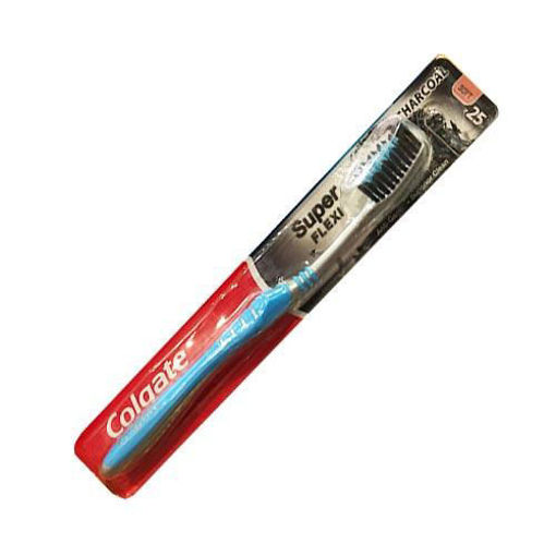 Picture of colgate super flexi zig zag charcoal toothbrush