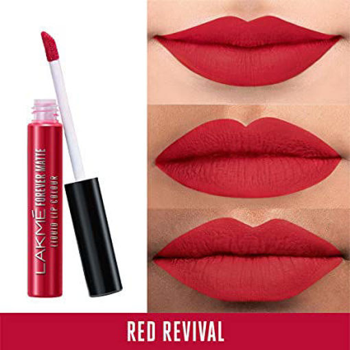 Picture of LAKME FOREVER MATTE LIQUID LIP COLOR (RED REVIVAL) 5.6ML