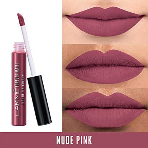 Picture of LAKME FOREVER MATTE LIQUID LIP COLOR (NUDE PINK) 5.6ML