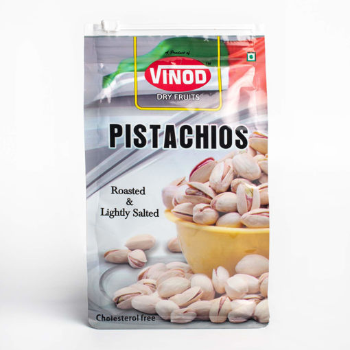 Picture of Vinod Roasted & Lightly Salted Irani Pistachios Pista - 100% Natural & Premium, 250g
