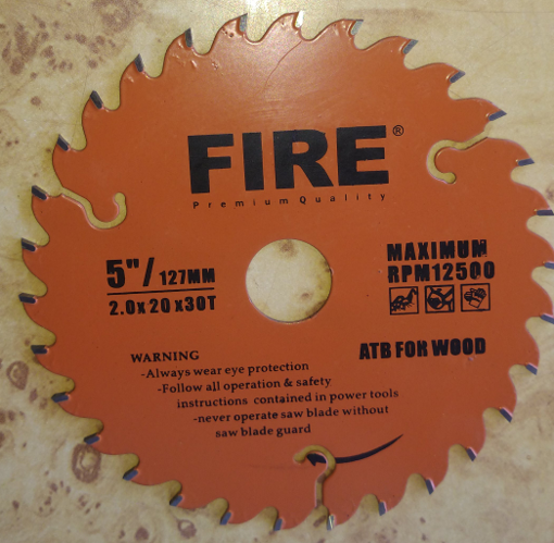 Picture of FIRE CUT OFF WHEEL FOR WOOD 5" INCH / 127MM