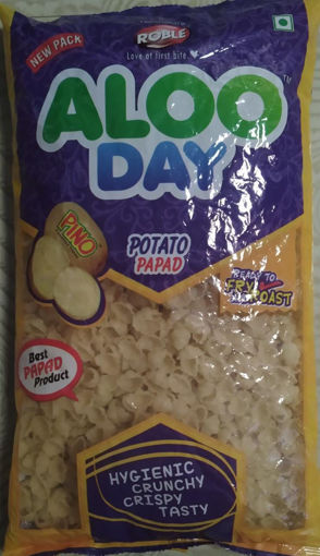 Picture of Aloo Day Item potato Papad Falhari ( Half Shankh shaped ) chips For Fast To Eat And Ready to Fry 100g