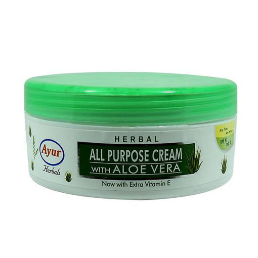 Picture of Ayur HERBAL ALL PURPOSE CREAM WITH ALOE VERA, 8ml easy jaar