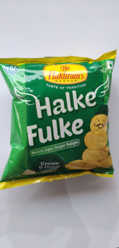Picture of Haldiram halke fulke cream & onion Potato chips 15g